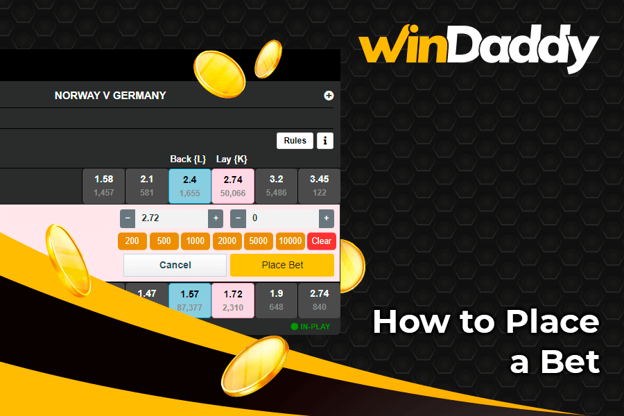 How to place a first bet
